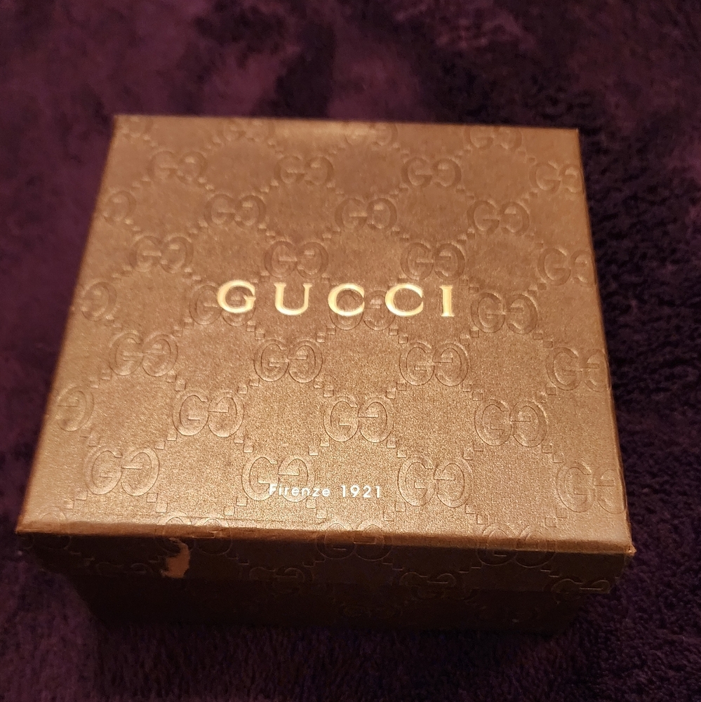 Authentic Gucci Square Gift Box - Brown